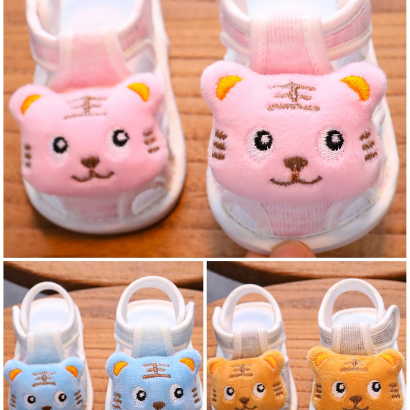 ৪-১৮ মাস বাবুর জন্য Cat Design Sandals Pink