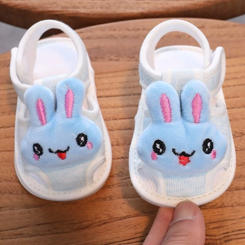 ৪-১৮ মাস বাবুর জন্য Rabbit Design Sandals Sky Blue