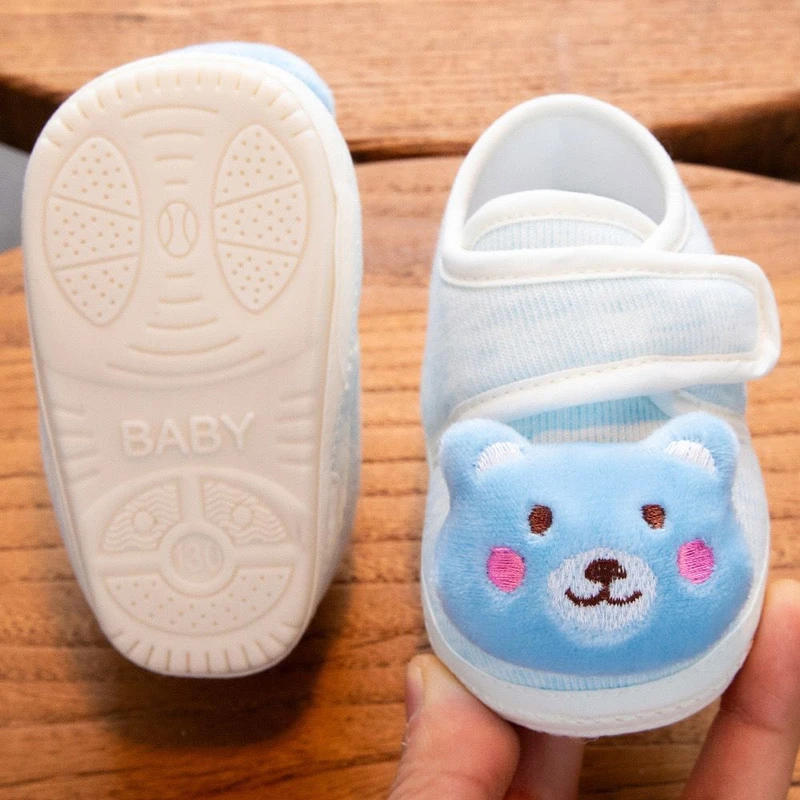 ৪-১৮ মাস বাবুর জন্য Cat Design Shoes Sky Blue