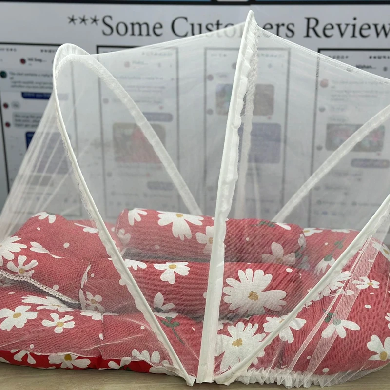 সুতি Bed Moshari Red Flower