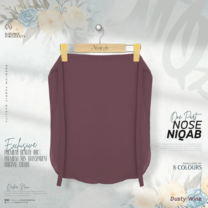 Nose Niqab- Dusty Wine