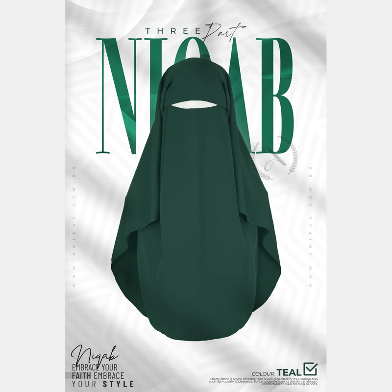 Three Part Niqab- Teel