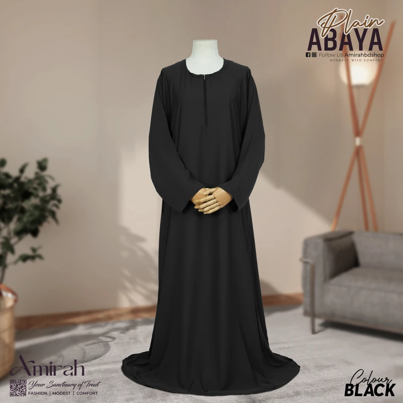 Plain Abaya-Black