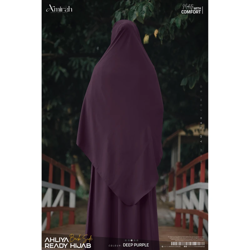 Ahliya Ready Hijab- Deep Purple