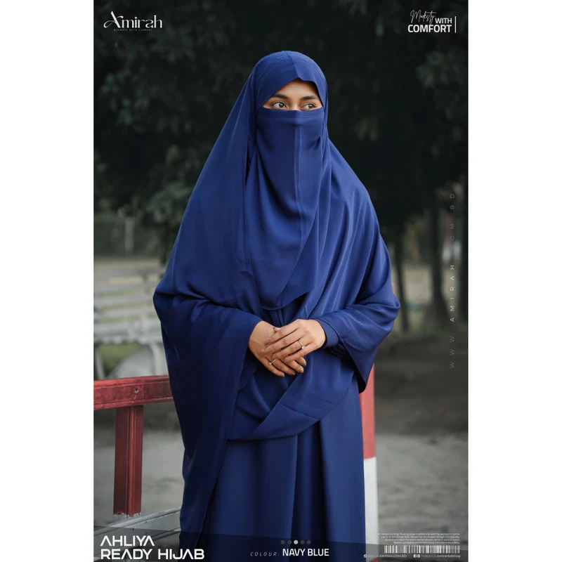 Ahliya Ready Hijab- Navy Blue