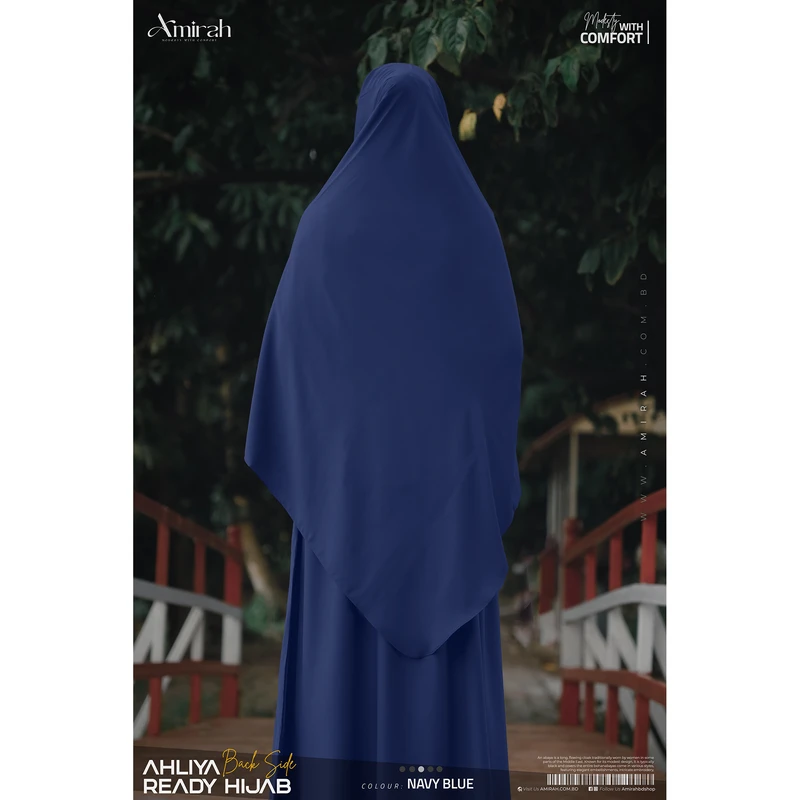 Ahliya Ready Hijab- Navy Blue