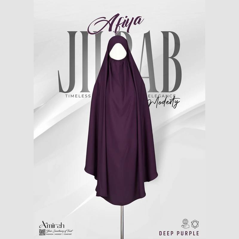 Afiya Jilbab- Deep Purple