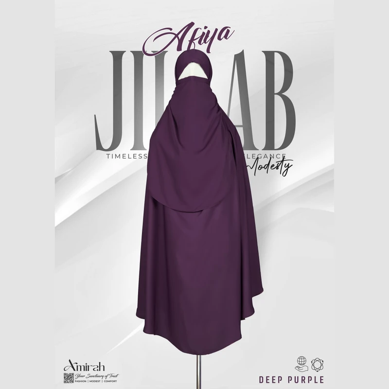 Afiya Jilbab- Deep Purple