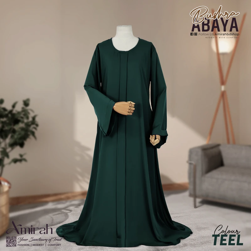 Bushra Abaya- Teel