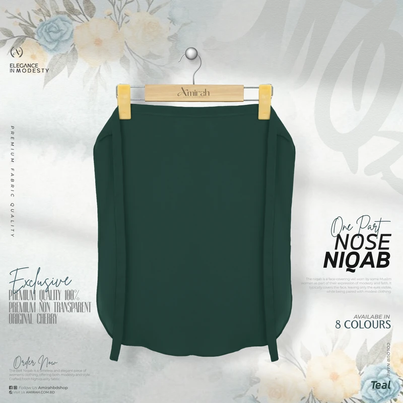 Nose Niqab- Teel