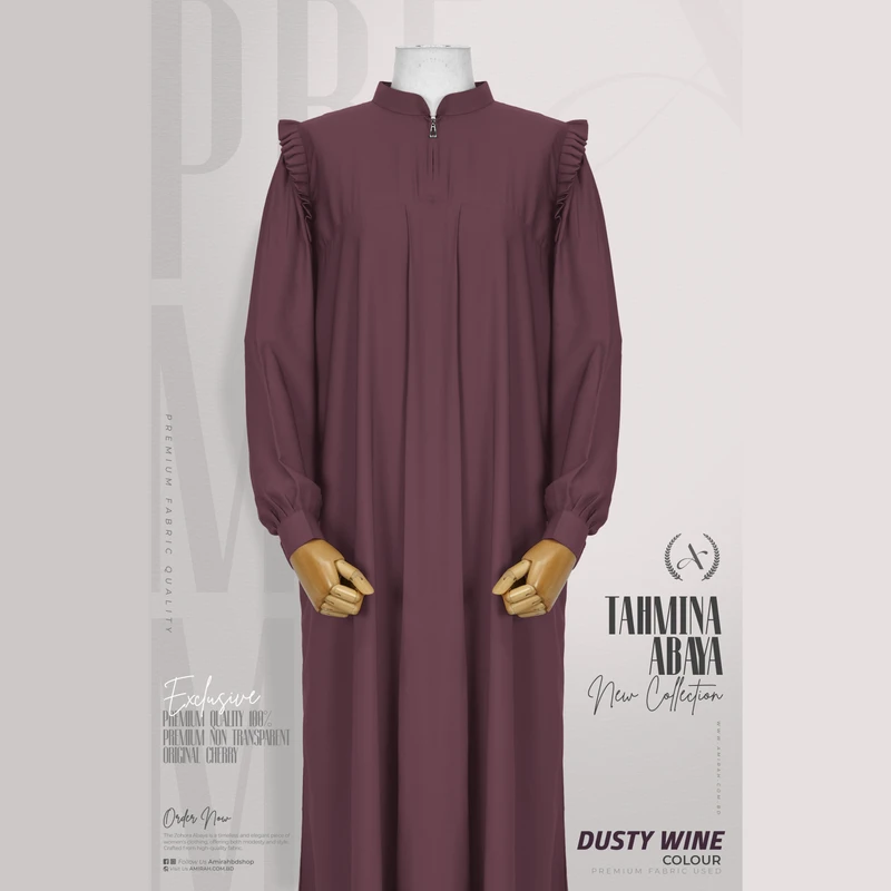 Tahmina Abaya- Dusty Wine