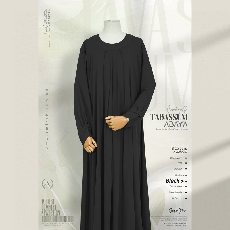 Tabassum Abaya- Black