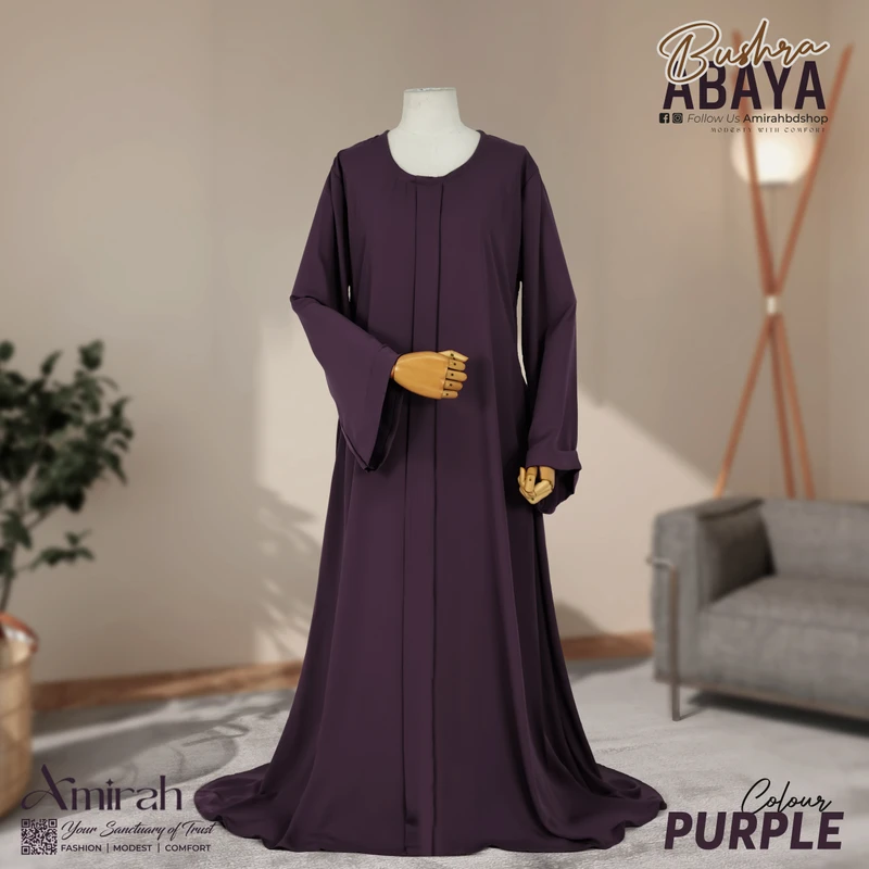 Bushra Abaya- Deep Purple