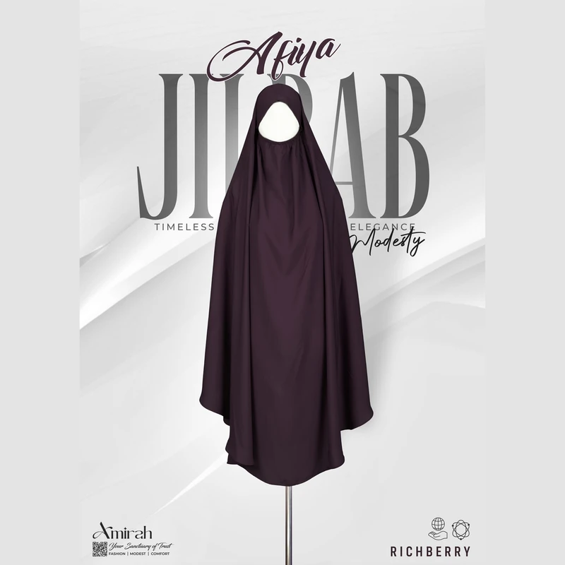 Afiya Jilbab- Richberry