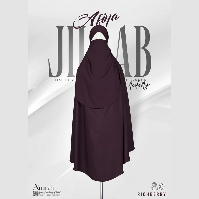 Afiya Jilbab- Richberry