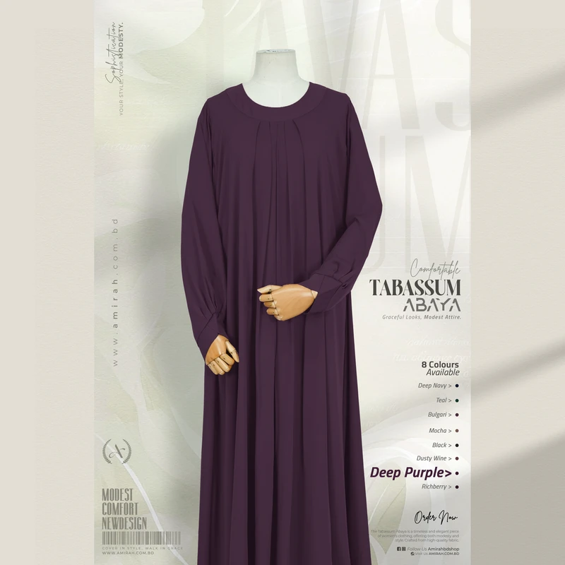 Tabassum Abaya- Deep Purple
