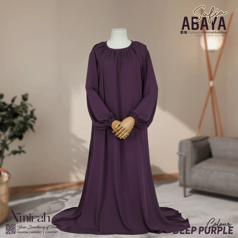 Safia Abaya-Deep Purple