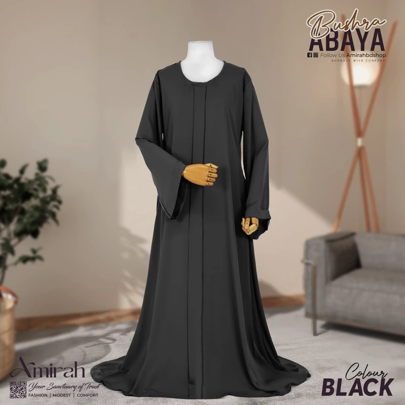 Bushra Abaya- Black