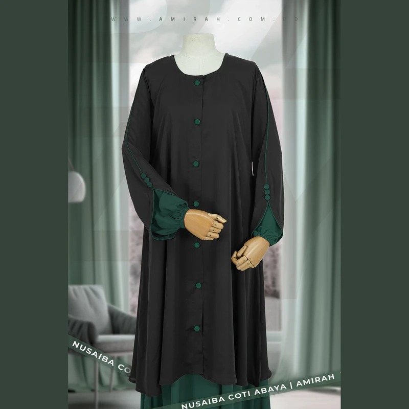 Nusaiba Coti Abaya- Teel