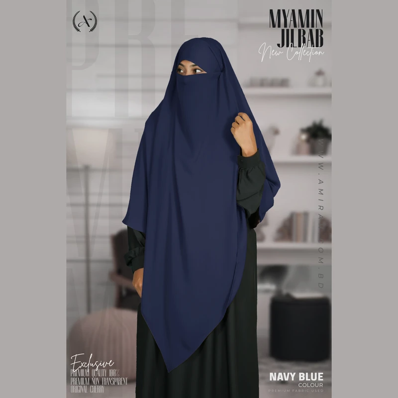 Mayamin Jilbab- Navy Blue