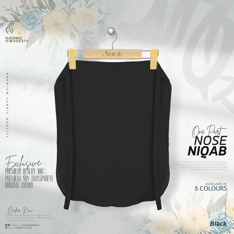 Nose Niqab- black