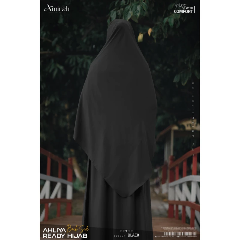 Ahliya Ready Hijab- Black
