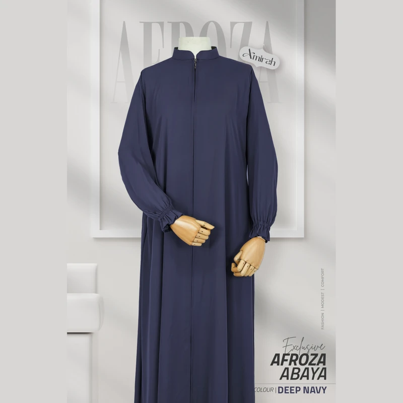 Afroza Abaya- Navy Blue