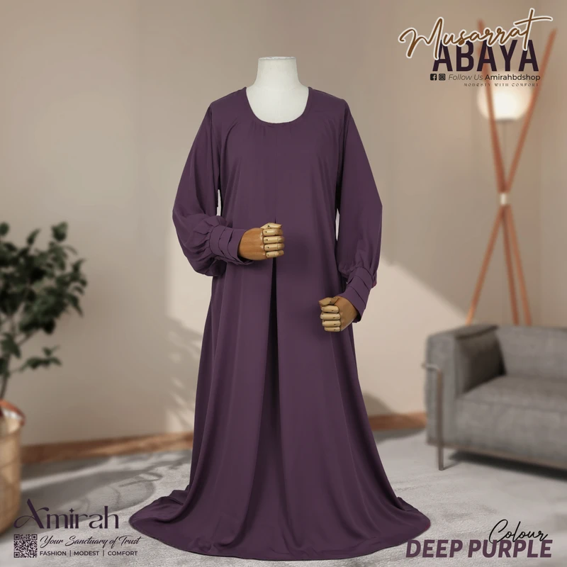 Musarrat Abaya-Deep Purple