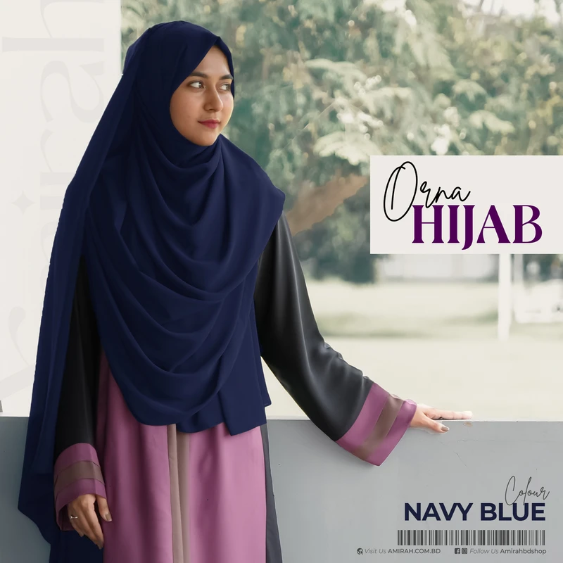 Orna Hijab- Navy Blue