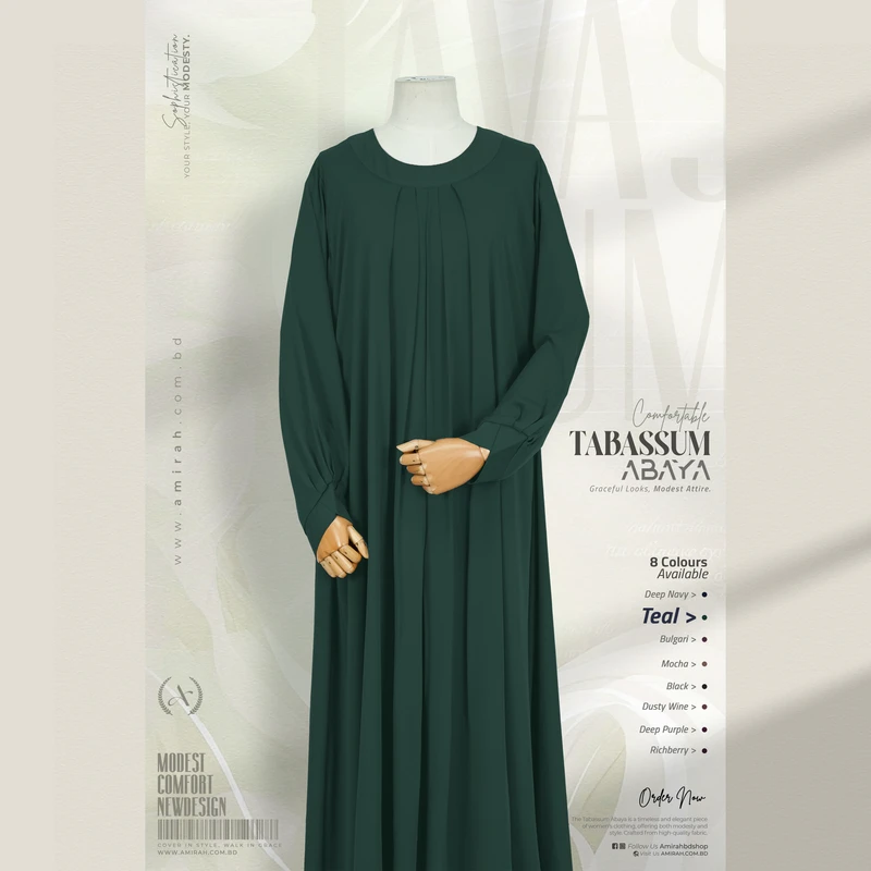Tabassum Abaya- Teel