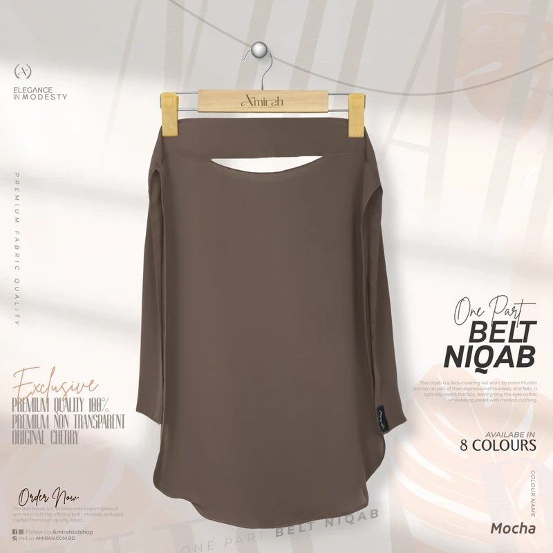 One Part Niqab- Mocha