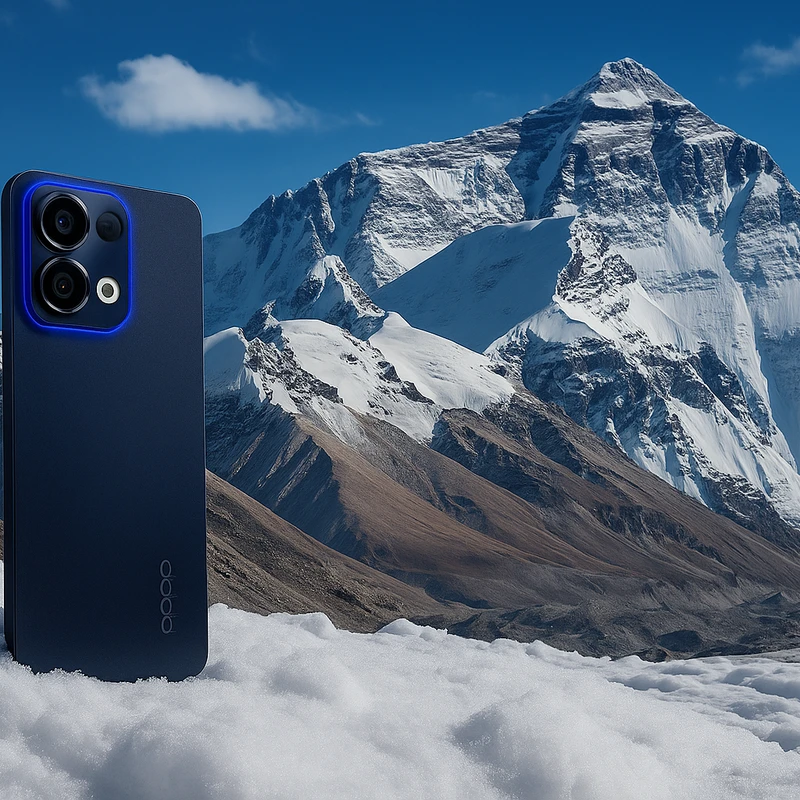 Oppo Reno 13, 256GB, 12GB RAM, 5G, Dual SIM - Luminous Blue - Image 4