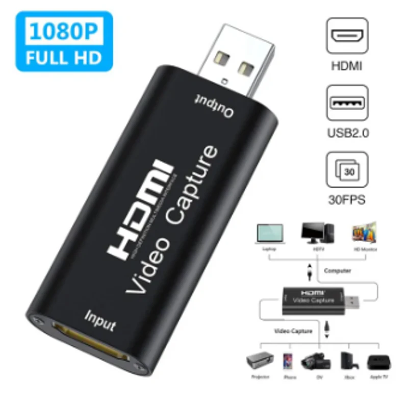 Video Capture Card 1080P 4K Hdmi To Usb Usb 2.0 Video Capture Device