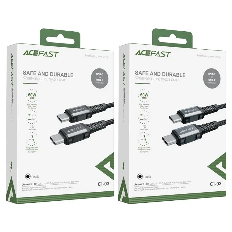 Acefast C1-03 USB-C to USB-C Charging Data Cable 60W 1.2m
