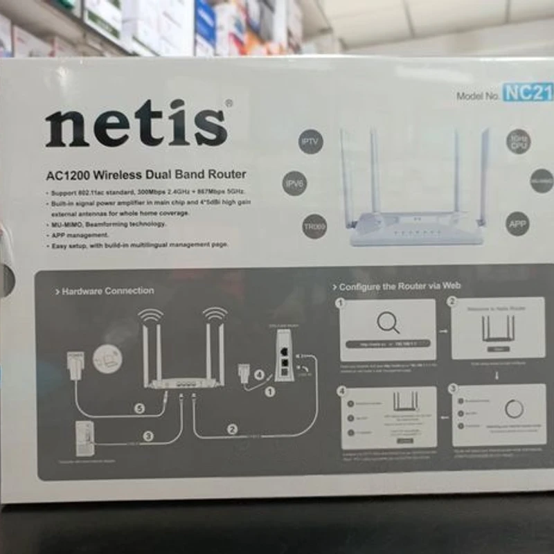 Netis NC21 AC1200 Wireless Dual Band Router - Image 4