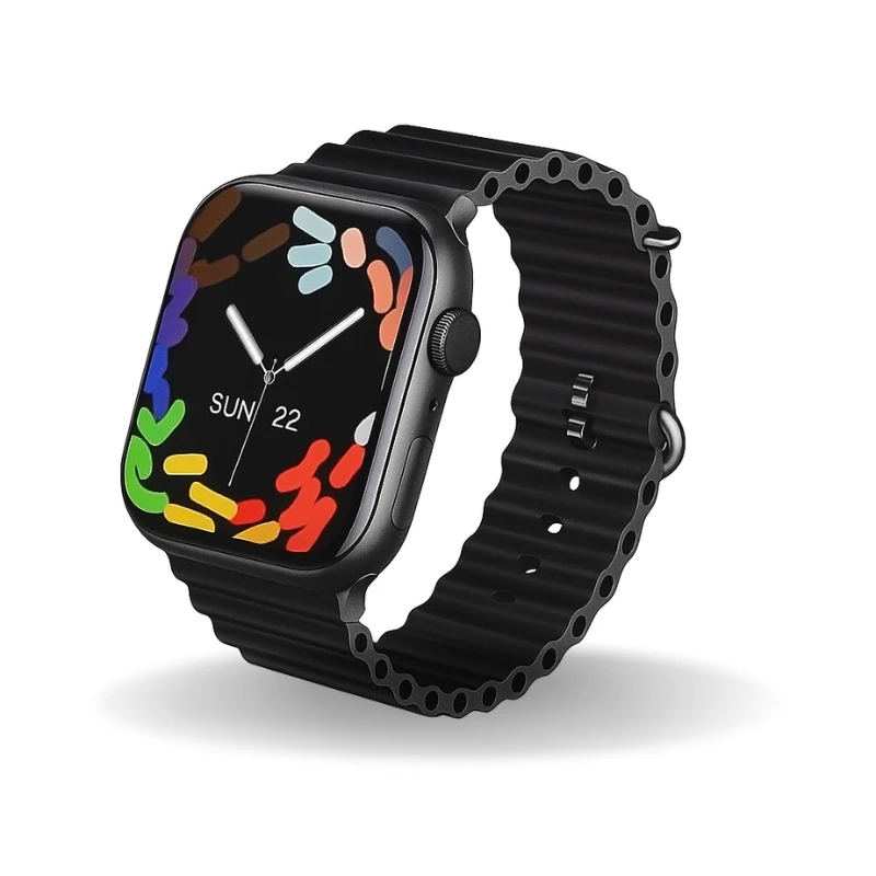 KW2 Max Smartwatch Curved Display 3 straps