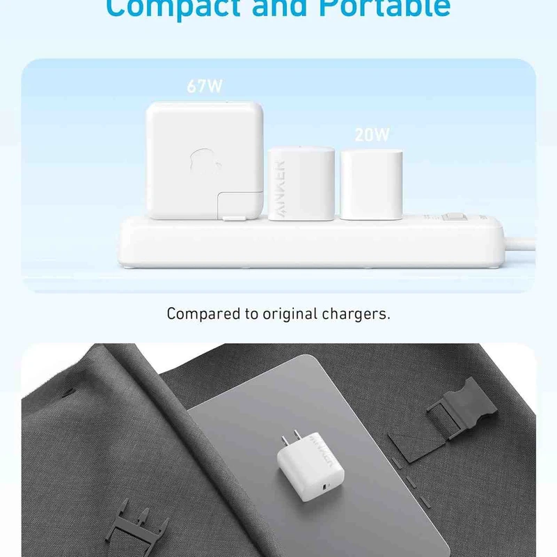 Anker 20W USB C Fast Wall Charger with Type C to C Cable - Image 3