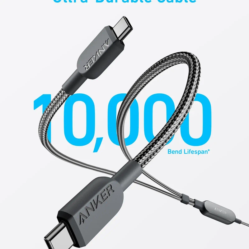 Anker 2-in-1 USB-C to USB-C 140W Braided Cable (4ft)
