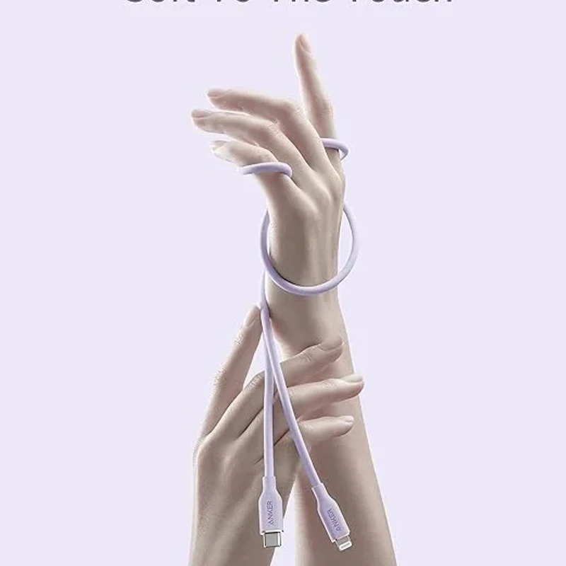 Anker PowerLine III Flow USB-C To Lightning – Purple