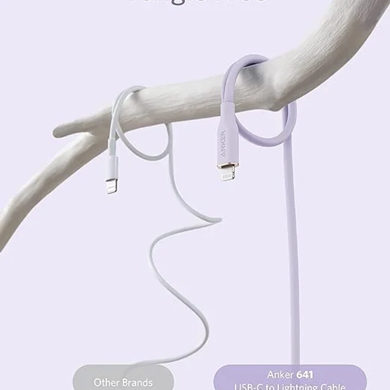 Anker PowerLine III Flow USB-C To Lightning – Purple - Image 6