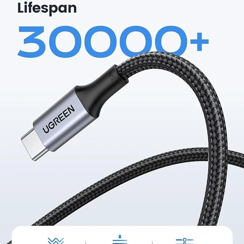 Charge Faster, Last Longer – UGREEN 65249 USB-C to USB-C Cable - Image 4