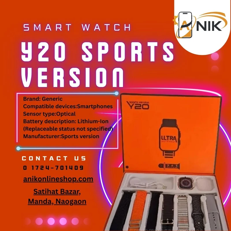 Y20 Ultra Sports Version Smart Watch with 7 Straps Y20 Ultra Sports Version Smart Watch with 7 Straps