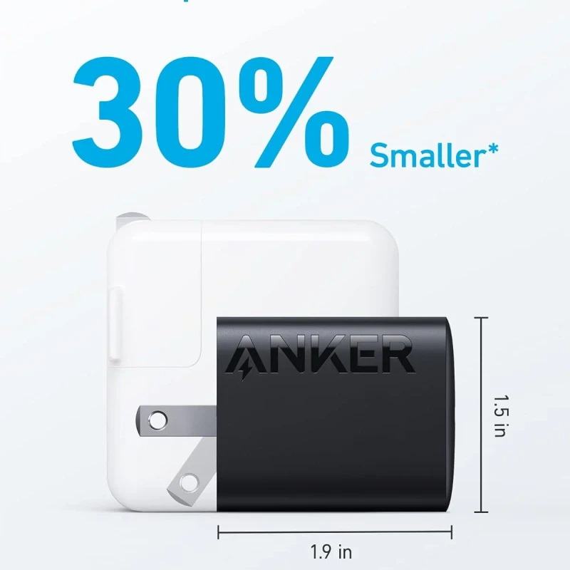 Anker 312 Charger (30W) with 5 ft Long USB-C to USB-C Cable - Image 3