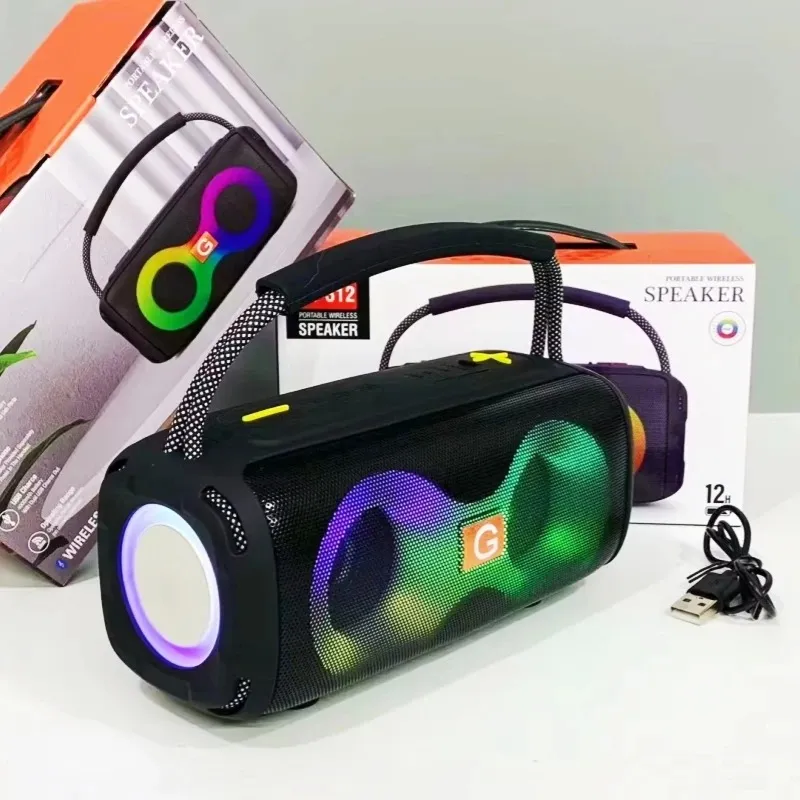 ET-312 RGB Party Speaker Double Horn Mini Outdoor Portable Wireless Bluetooth