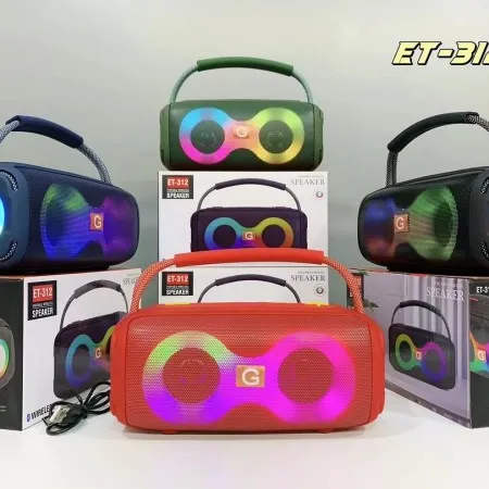 ET-312 RGB Party Speaker Double Horn Mini Outdoor Portable Wireless Bluetooth - Image 3