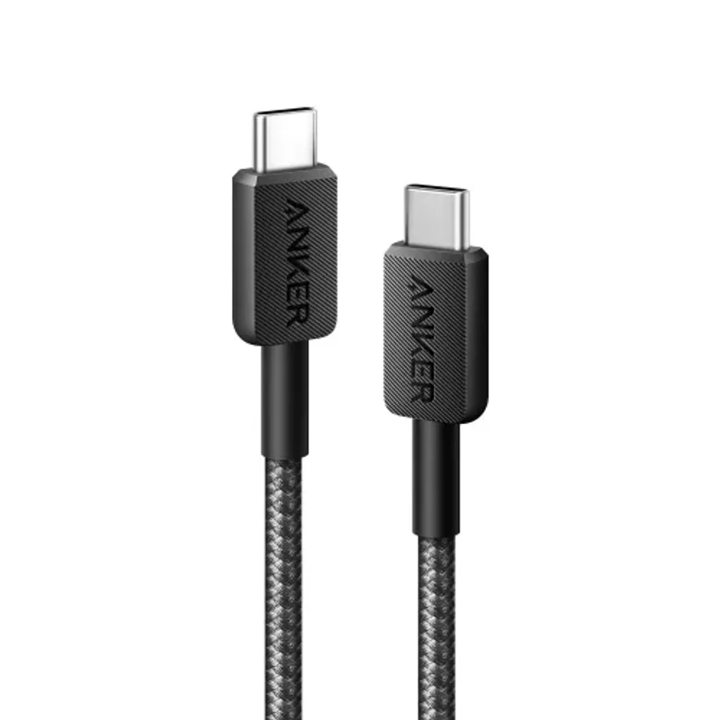 Anker 322 USB-C to USB-C Cable (3ft Braided)-UN black