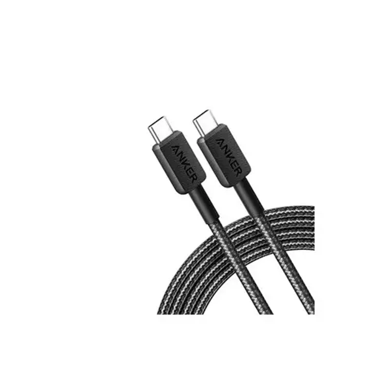 Anker 322 USB-C to USB-C Cable (3ft Braided)-UN black