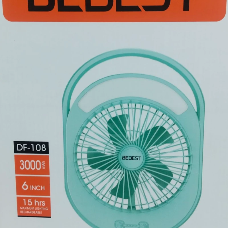 BEBEST DF-108 Rechargeable Mini Fan With Light