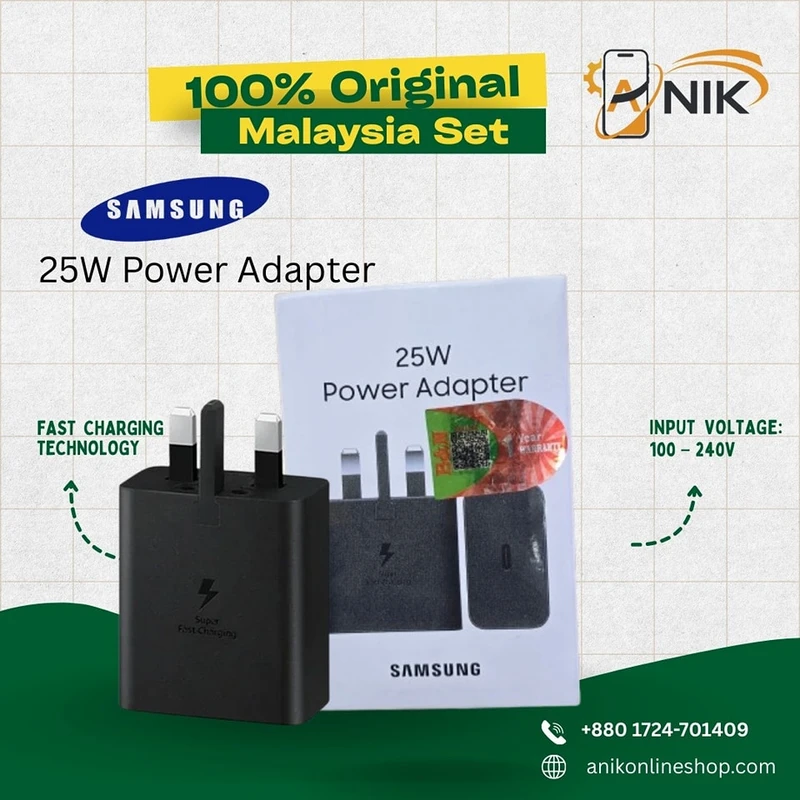 Samsung Original 25W Single Port, Type-C Fast Charger
