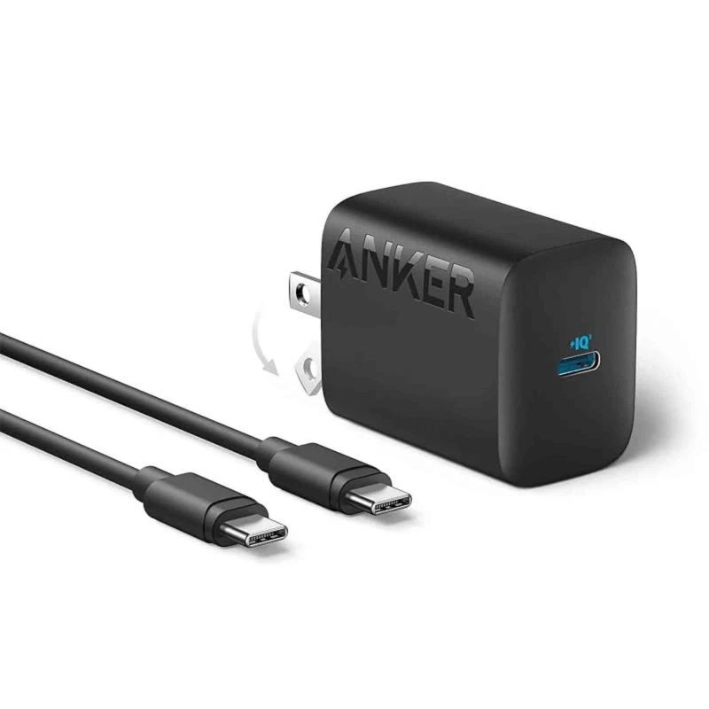 Anker 312 Charger (30W) with 5 ft Long USB-C to USB-C Cable